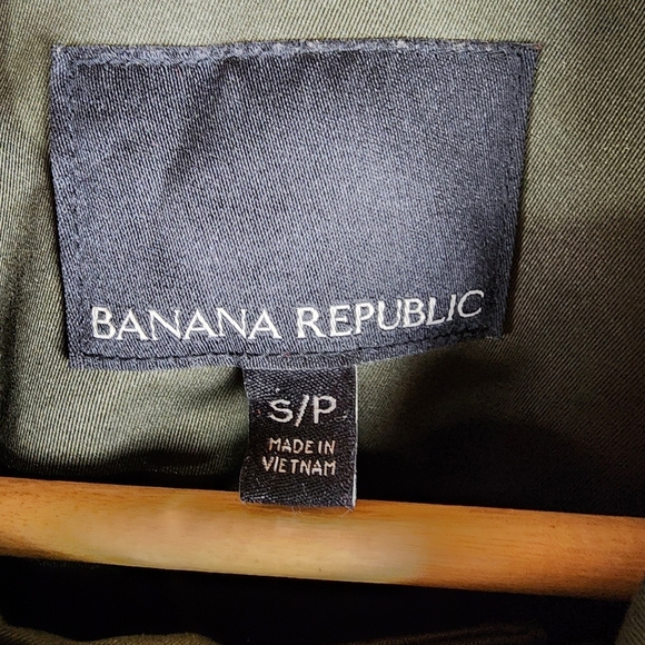 Banana Republic Zip Front Bomber Jacket Olive Green Size Small - Picture 2 of 13